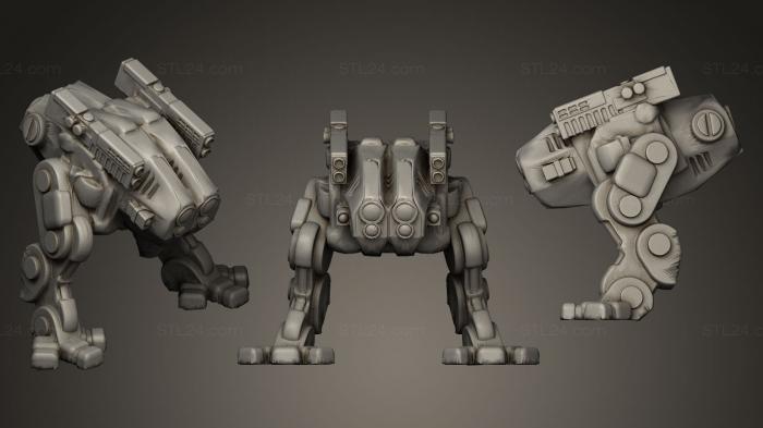 Статуэтки животных (Боевой робот Фауст, STKJ_0272) 3D модель для ЧПУ станка